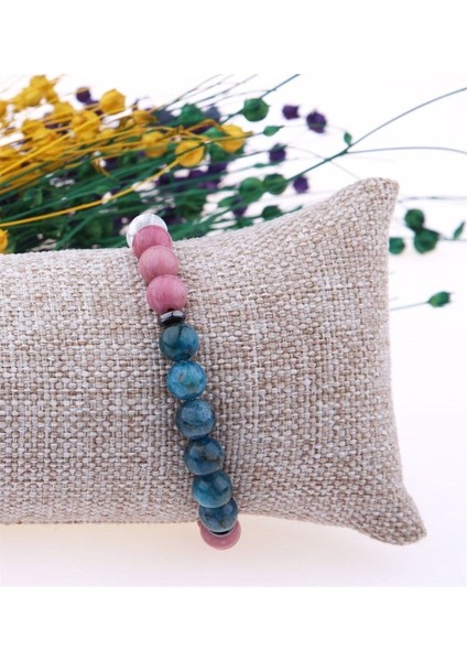 Sertifikalı Jasper, Apatit, Havlit Doğal Taş 8 mm Bileklik modelleri