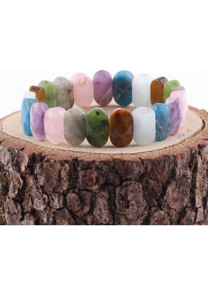 Sertifikalı Labradort, Kaplangözü, Akuamarin, Ametist, Pembe Kuvars, Yeşim Doğal Taş Rolex Bileklik fırsatları