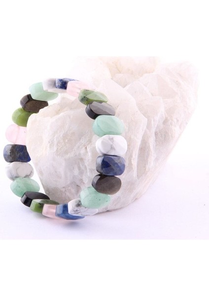 Sertifikalı Kız Öğrenci Bileklik Havlit Aventurin Pembe Kuvars Yeşim Lapis Obsidyen Doğal Taş Rolex fırsatları