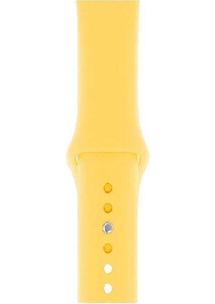 Apple Watch Uyumlu 38MM - 40MM - 41MM 1 2 3 4 5 6 Se 7 8 Için Silikon Spor Kordon Kayış