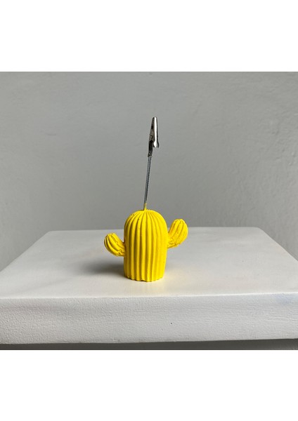 Sarı Kaktüs Not Tutucu