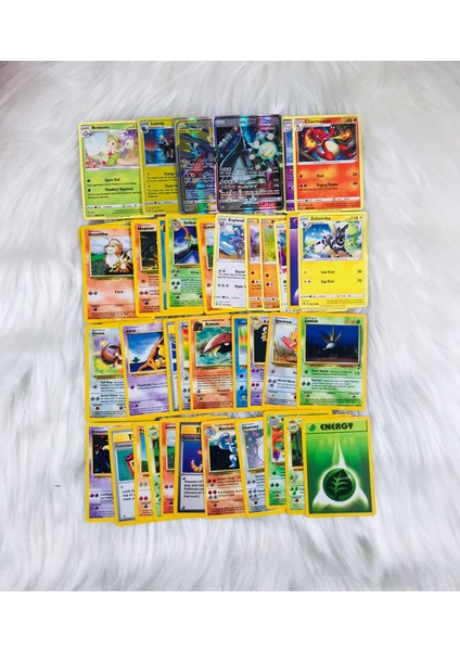 Pokemon Oyun Kartı 40 Adet Pokemon  Kartı Saklama ve  Koruma Çantası