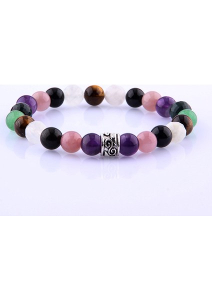 Sertifikalı 8 mm Bileklik Ametist - Pembe Kuvars - Obsidyen - Ay Taşı - Kaplan Gözü - Aventurin - Kan Taşı fırsatları