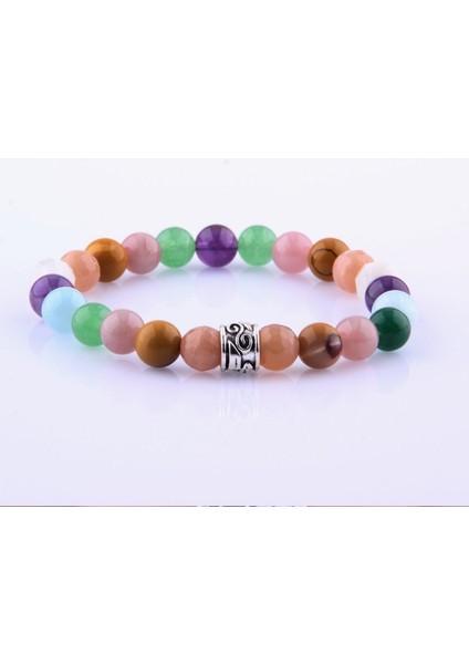 Sertifikalı 8 mm Bileklik Güneş Taşı - Jasper - Pembe Kuvars - Aventurin - Akuamarin - Ametist - Ay Taşı indirimleri
