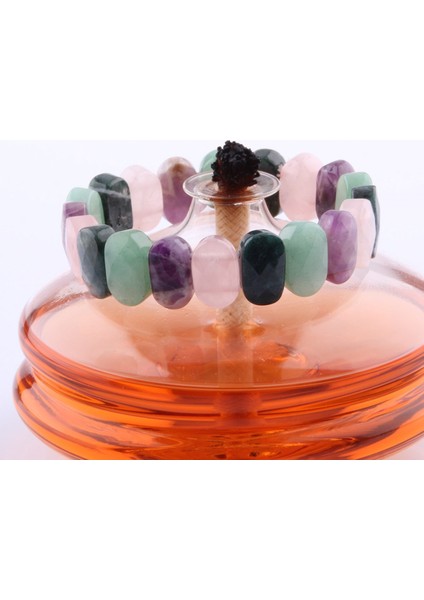 Sertifikalı Doğal Taşlı Rolex Bileklik Ametist- Aventurin - Pembe Kuvars - Ametist - fiyatları