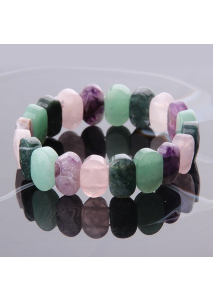 Sertifikalı Doğal Taşlı Rolex Bileklik Ametist- Aventurin - Pembe Kuvars - Ametist - modelleri