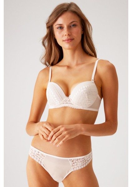 Inci 4810 Milan Çiçek Desen Dantelli Push Up Dolgulu Iç Çamaşırı Takımı (Tak - Çıkar Askılı) fiyatları