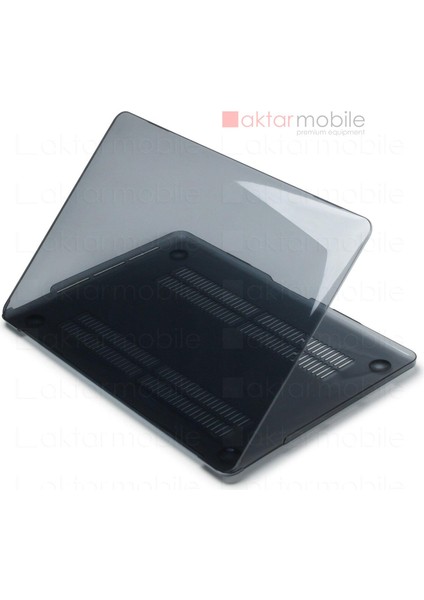 MacBook Air 13 M1 2021 Kılıf Koruyucu Kapak 13.3" A2337 Uyumlu Şeffaf Parlak Tasarım Hava Kanallı