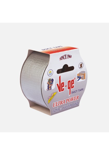 50MMX25M Duct Tape Tamir Bandı Gri Vege