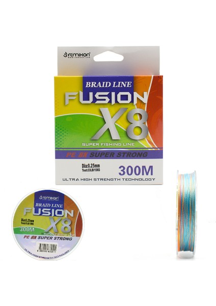 Fusion 300M X8 Multi Color Ip Misina