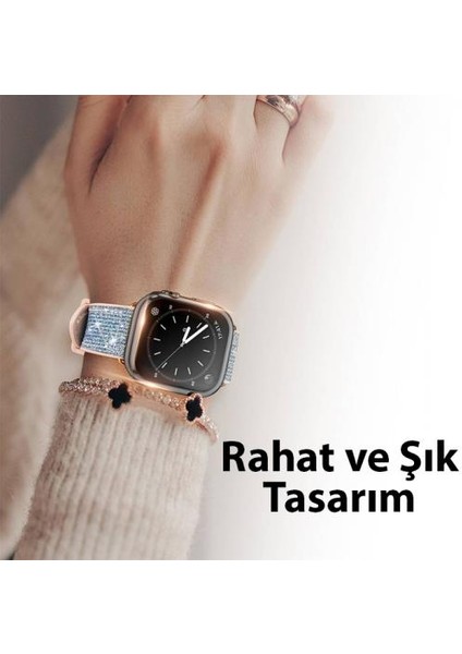 Polham Apple Watch 41MM Full Kaplama Silikon Kılıf, Apple Watch 2-3-4-5-6-7-8 ve Se Uyumlu Kılıf