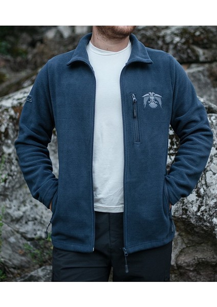 Kartal Figürlü Indigo Polar Hırka fiyatları