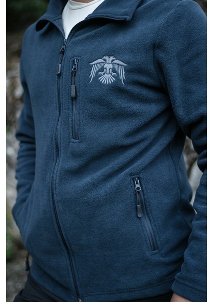 Kartal Figürlü Indigo Polar Hırka modelleri