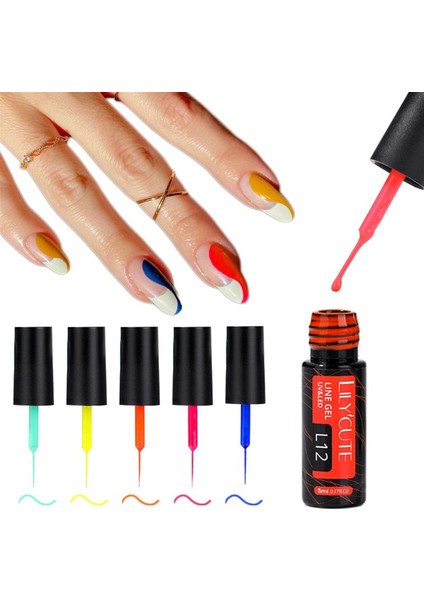 Lıly Cute Nail Art Dizayn Boya Fırçalı 5 Ml L-11 modelleri