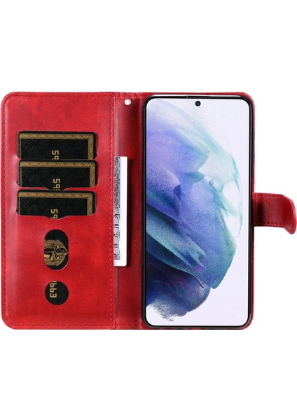 Samsung GALAXYS22PLUS5G Için Kapaklı Telefon Kılıfı - Kırmızı (Yurt Dışından) modelleri