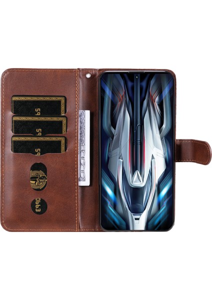 Xiaomi POCOF4GT Için Kapaklı Telefon Kılıfı - Kahverengi (Yurt Dışından) modelleri