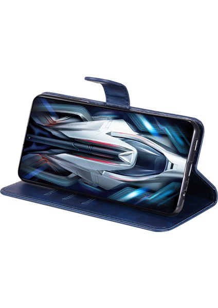 Xiaomi POCOF4GT Için Kapaklı Telefon Kılıfı - Mavi (Yurt Dışından) fırsatları