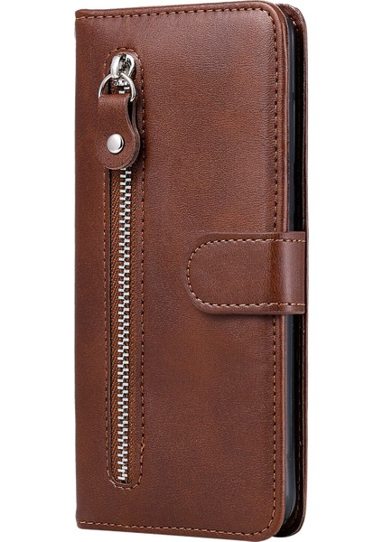 Samsung GALAXYS20PLUS5G Için Kapaklı Telefon Kılıfı - Kahverengi (Yurt Dışından)