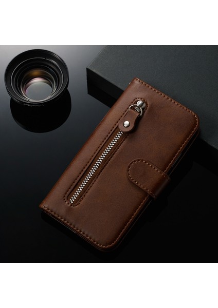 Samsung GALAXYS20PLUS5G Için Kapaklı Telefon Kılıfı - Kahverengi (Yurt Dışından) fiyatları