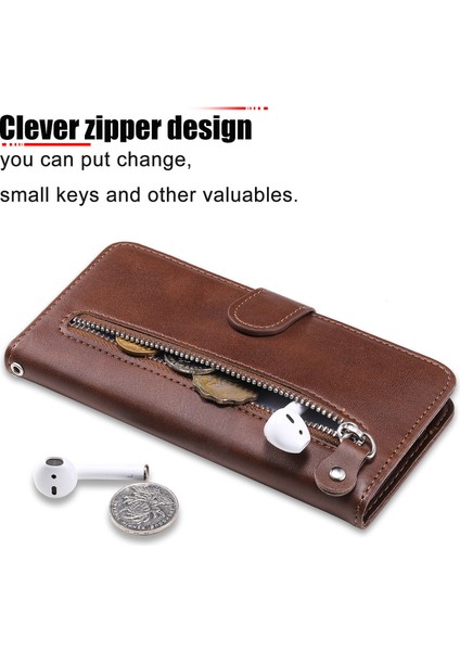 Samsung GALAXYS20PLUS5G Için Kapaklı Telefon Kılıfı - Kahverengi (Yurt Dışından) modelleri