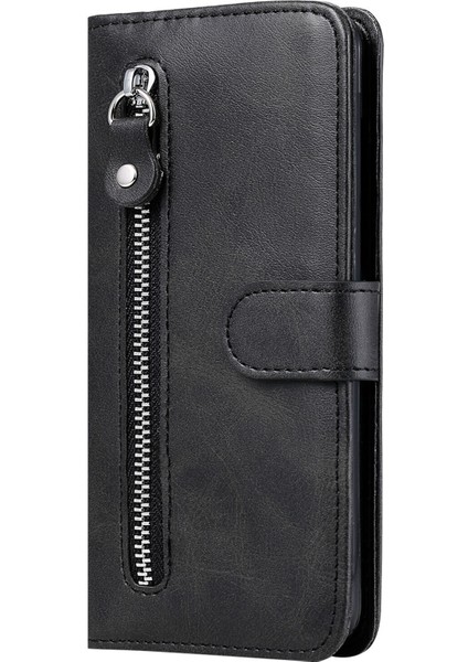 Xiaomi POCOX3/X3NFC Için Kapaklı Telefon Kılıfı - Siyah (Yurt Dışından)