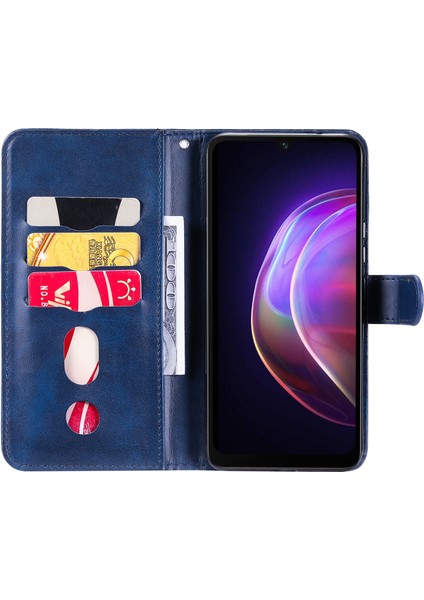 Vivo V214G/5G Için Kapaklı Telefon Kılıfı - Mavi (Yurt Dışından) modelleri