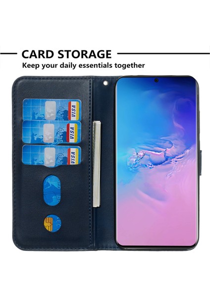 Samsung GALAXYS20ULTRA5G Için Kapaklı Telefon Kılıfı - Mavi (Yurt Dışından) fırsatları