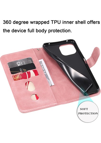 Xiaomi MI11LITE5G Için Kapaklı Telefon Kılıfı - Pembe (Yurt Dışından) fırsatları