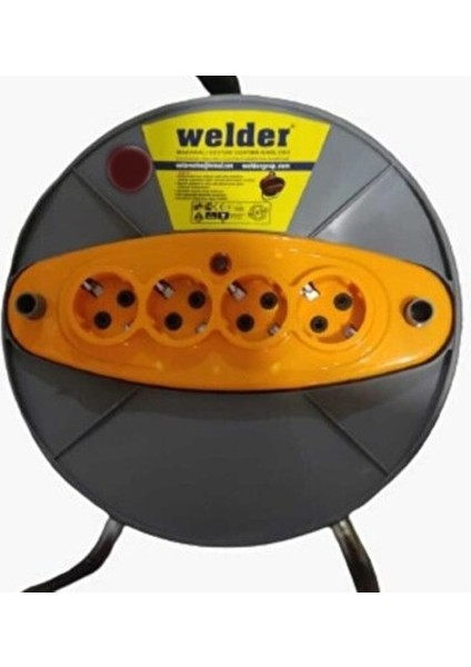 Welder Makaralı Uzatma Kablo 3x2,5 Kablo 20 Metre