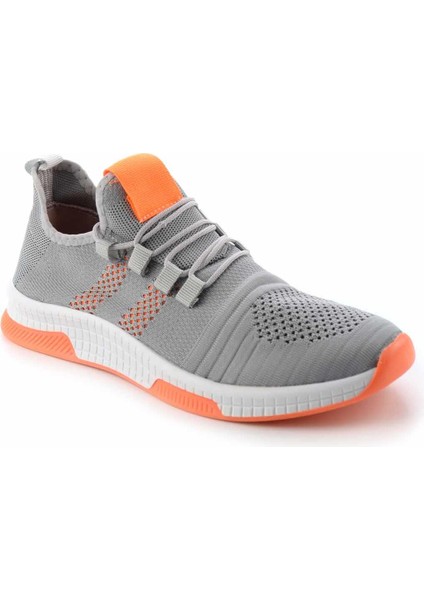 Gri Turuncu Triko Erkek Sneaker E01944000182
