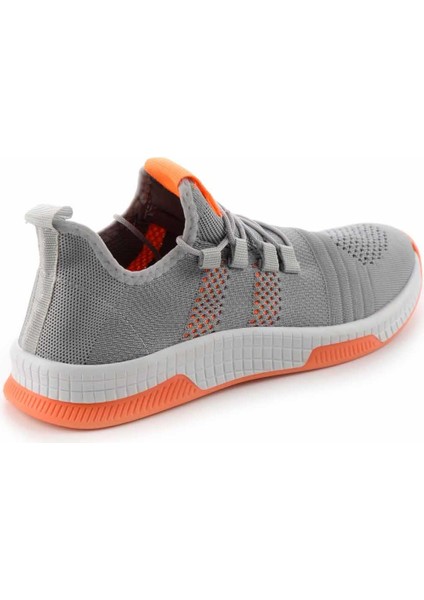 Gri Turuncu Triko Erkek Sneaker E01944000182