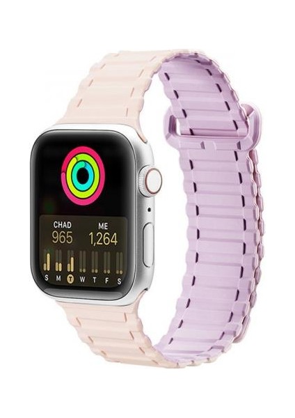 Polham Apple Watch 38-40-41MM Için Manyetik Silikon Kordon Kayış, Apple Watch 2-3-4-5-6-7-8 ve Se