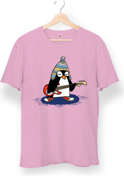 Rock Penguen Unisex Kısa Kol Tişört