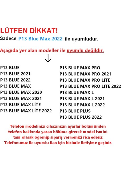 Reeder P13 Blue Max 128GB 2022 5d Ekran Koruyucu Temperli Cam