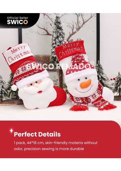 Yaratıcı Noel Çorap Dekorasyonu 1 Adet (Yurt Dışından)