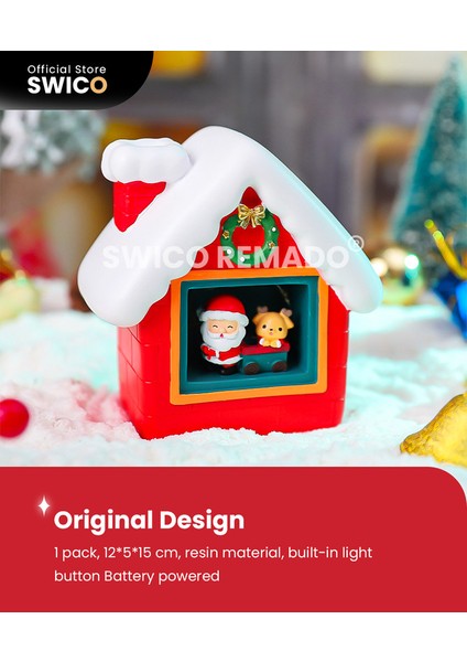 Aydınlık Noel Baba Yaratıcı Noel Dekorasyonu (Yurt Dışından)
