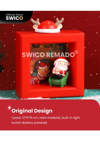 Aydınlık Noel Baba Yaratıcı Noel Dekorasyonu (Yurt Dışından)
