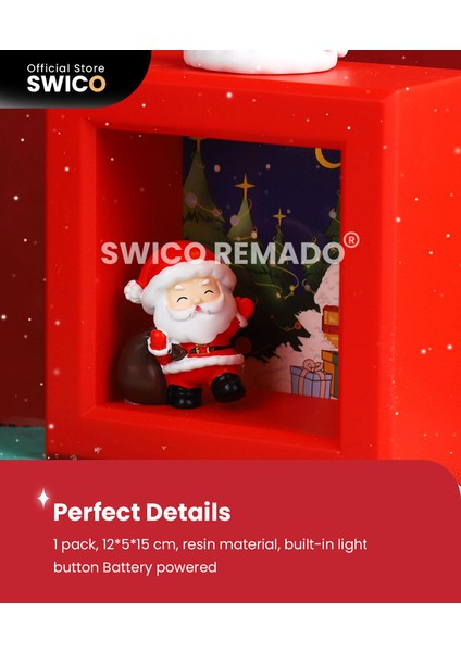 Aydınlık Noel Baba Yaratıcı Noel Dekorasyonu (Yurt Dışından)