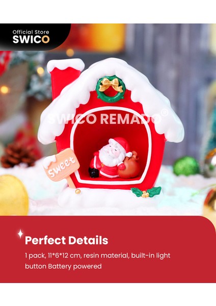 Aydınlık Noel Baba Yaratıcı Noel Dekorasyonu (Yurt Dışından)