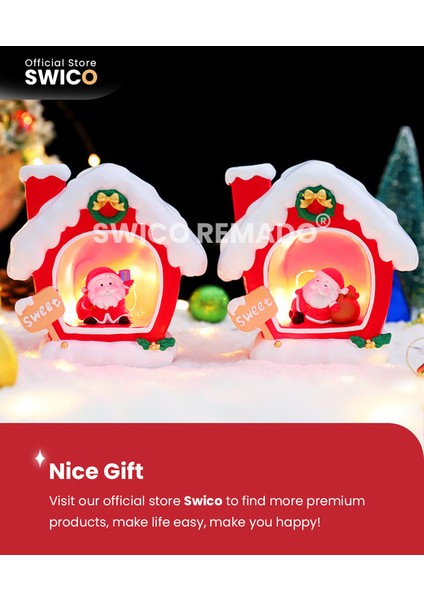 Aydınlık Noel Baba Yaratıcı Noel Dekorasyonu (Yurt Dışından)