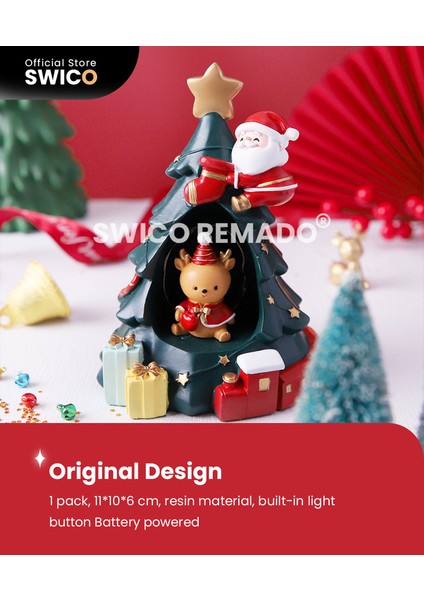 Aydınlık Noel Ağacı Yaratıcı Noel Dekorasyonu (Yurt Dışından)