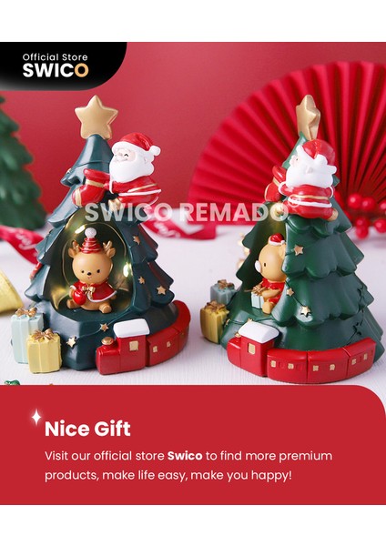 Aydınlık Noel Ağacı Yaratıcı Noel Dekorasyonu (Yurt Dışından)