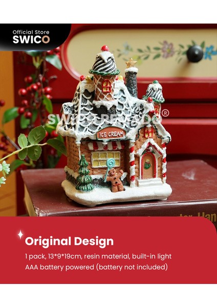 Aydınlık Kulübe Yaratıcı Noel Dekorasyonu (Yurt Dışından)