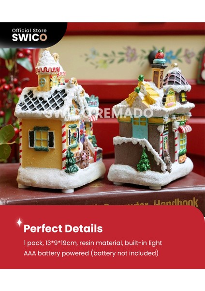 Aydınlık Kulübe Yaratıcı Noel Dekorasyonu (Yurt Dışından)