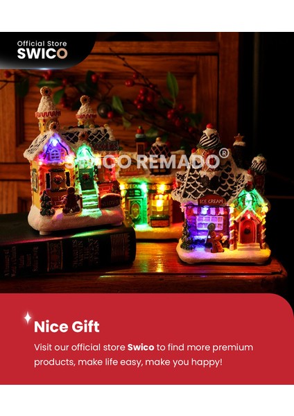 Aydınlık Kulübe Yaratıcı Noel Dekorasyonu (Yurt Dışından)