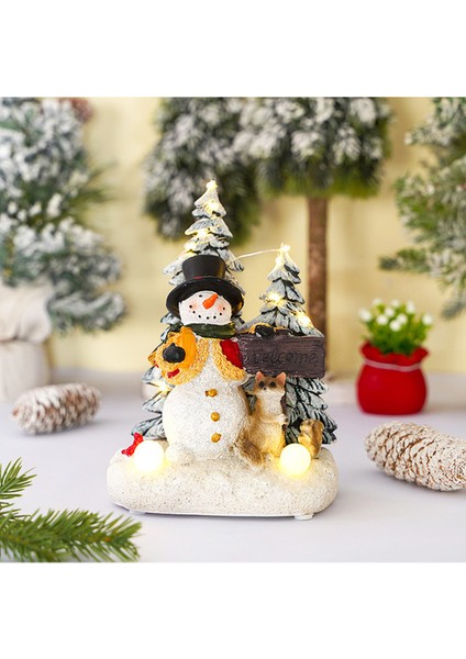 Aydınlık Kardan Adam Yaratıcı Noel Dekorasyonu (Yurt Dışından)