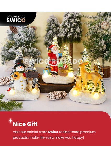 Aydınlık Kardan Adam Yaratıcı Noel Dekorasyonu (Yurt Dışından)