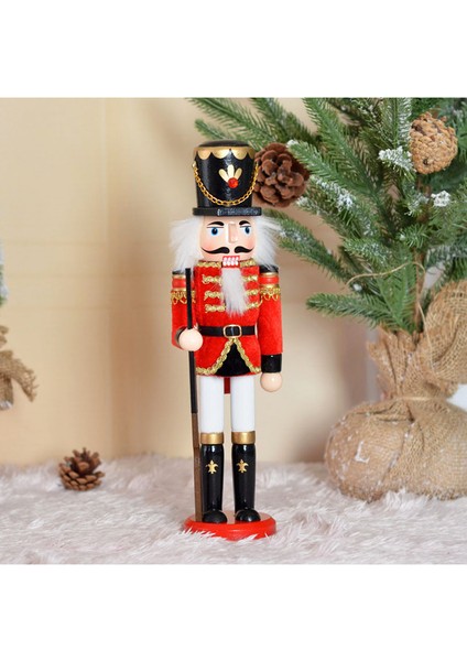 Noel Dekorasyonu Ahşap Fındıkkıran Heykelcik 30CM (Yurt Dışından)