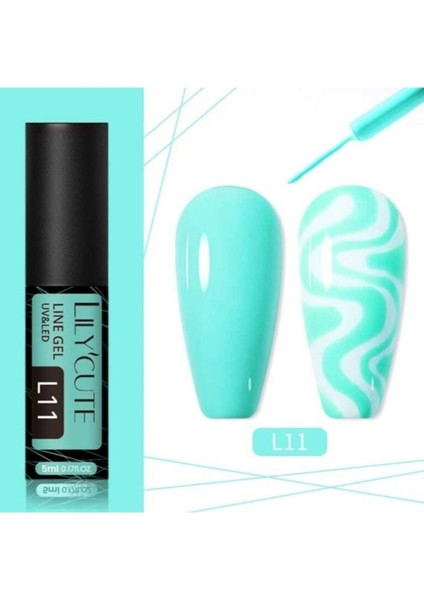 Lıly Cute Nail Art Dizayn Boya Fırçalı 5 Ml L-11