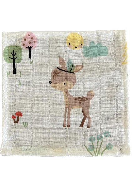 %100 Pamuk Müslin Kumaştan 6'lı Müslin Ağız Mendili modelleri